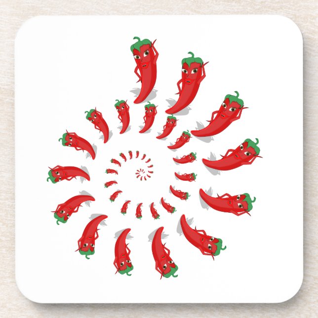 Porta-copo Red Pepper Diva Spiral (Frente)