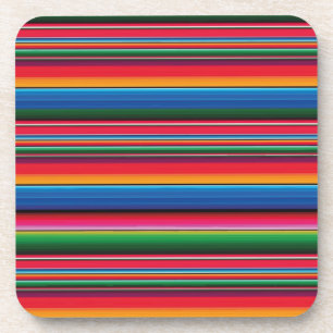 Porta-copo Red Serape Saltillo tradicional cobertor mexicano