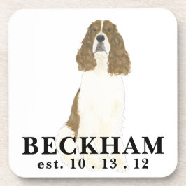 Porta-copo Red & White English Springer Spaniel