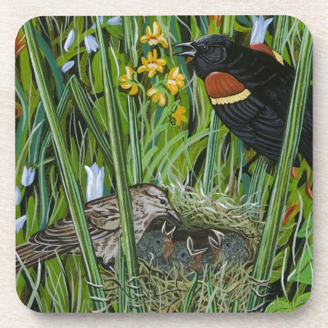 Porta-copo Red Wing Blackbird (Frente)
