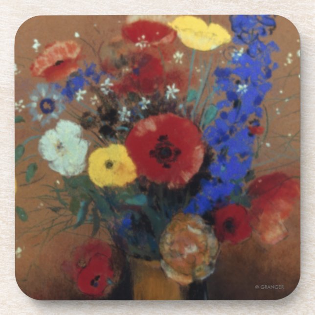 Porta-copo Redon: Flores selvagens, C1912 (Frente)