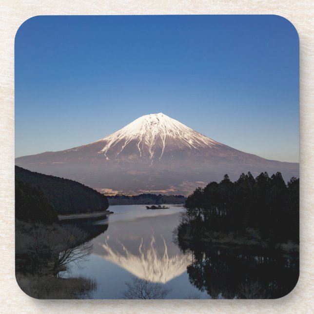 Porta-copo Reflexo do Lago Mt Fuji (Frente)