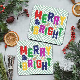 Porta-copo Reindeer feliz e pinheiro brilhante Snowman