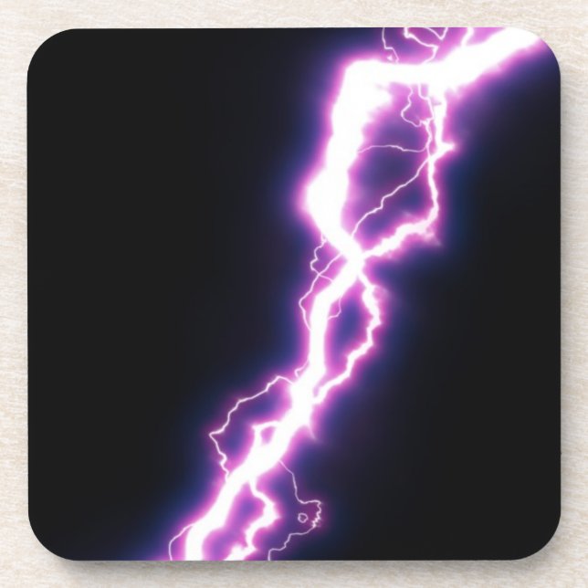 Porta-copo Relâmpago rosa (Frente)