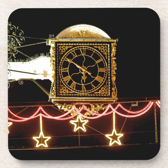 Porta-copo Relógio surpreendente no Natal (Frente)