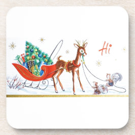 Porta-copo Rena bonita da modificação do meio século do