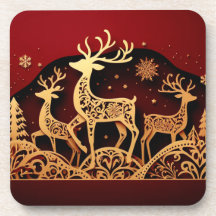 Rena de Inverno Festiva – Floresta Ornamentada