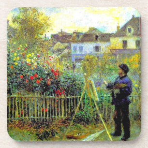 Porta-copo Renoir - Monet Pintando em Seu Jardim
