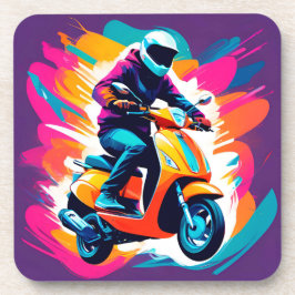 Porta-copo Representação Colorida de Arte de um Canteiro