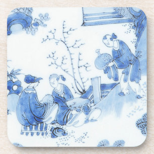 Porta-copo Repro Delft Azulejo Blue Chinoiserie