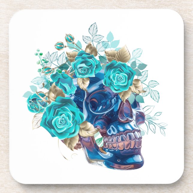 Porta-copo Requiem Flor Azul (Frente)