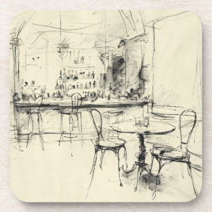 Porta-copo Restaurante Cozy Vintage Interior