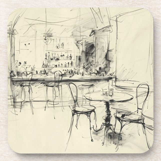 Porta-copo Restaurante Cozy Vintage Interior (Frente)