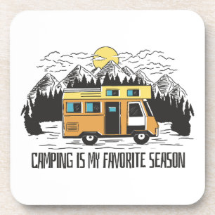 Porta-copo Retiro de Campervan na Montanha