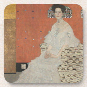 Porta-copo Retrato de Fritza Riedler por Gustav Klimt