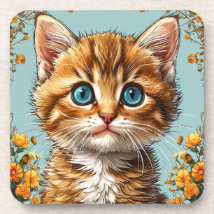 Porta-copo Retrato de gatinho fofo