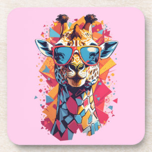 Porta-copo Retrato de Girafa em Estilo Grafite-58567