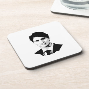 Porta-copo Retrato de Justin Trudeau