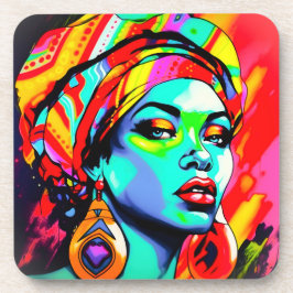 Porta-copo Retrato de pop Art