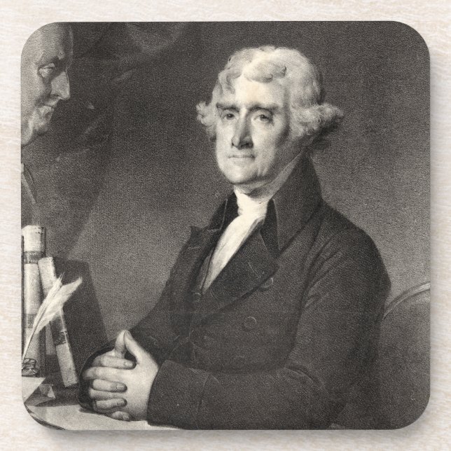 Porta-copo Retrato de Thomas Jefferson (Frente)