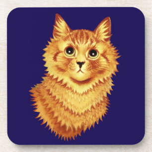 Porta-copo Retrato de um gato laranja por Louis Wain 