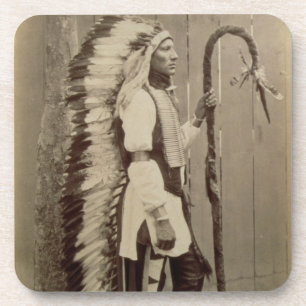 Porta-copo Retrato de um nativo americano 'de Buffalo Bill