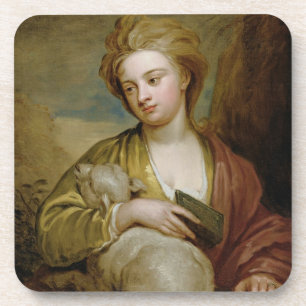Porta-copo Retrato de uma mulher como St. Agnes, tradicional