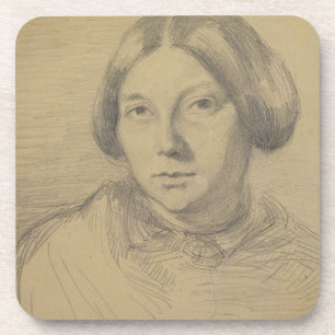 Porta-copo Retrato de uma mulher, possivelmente George Sand