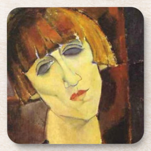 Porta-copo Retrato Madame Kisling de Amedeo Modigliani