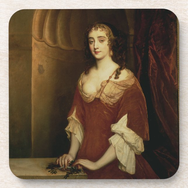 Porta-copo Retrato provável de Nell Gwynne (1650-87), mistre (Frente)