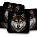 Porta-copo Retrato Siberian Husky | Portas copos Roucos majes<br><div class="desc">Retrato Siberian Husky | O conjunto de Portas copos de Cork, Rouco majestoso, mostra a força e a beleza do Husky Siberiano com este espantoso conjunto de portas copos de retrato de rouco. Apresentando uma imagem detalhada do majestoso rouco, essas portas copos captam a aparência cativante e o espírito feroz...</div>