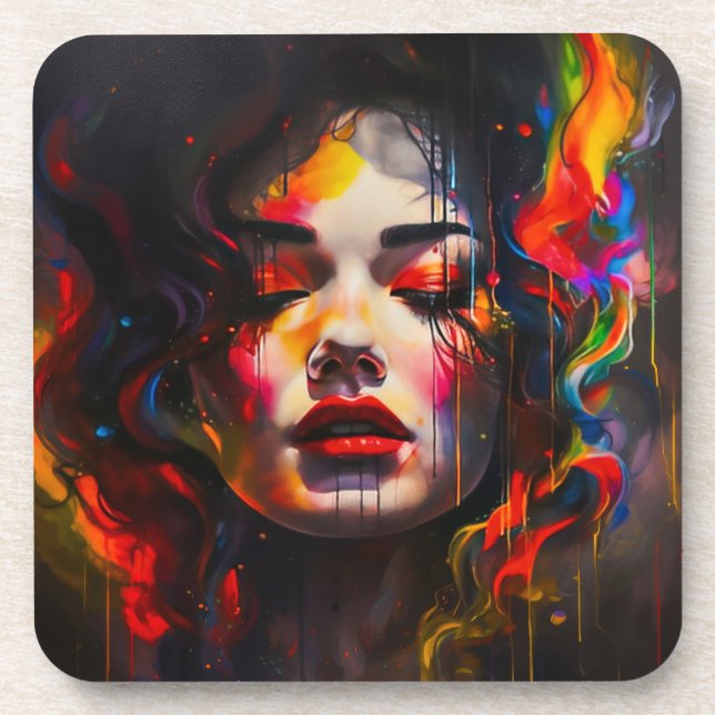 Porta-copo Retrato Surreal Negrito (Frente)