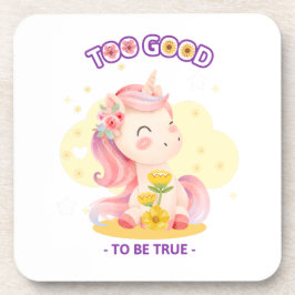 Porta-copo Retrato Unicórnio com coroa