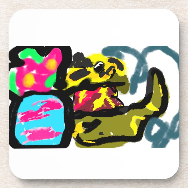 Porta-copo Retriever de ouro e primavera (Frente)