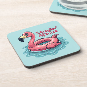 Porta-copo Retro Flamingo Float Engraçado Verão