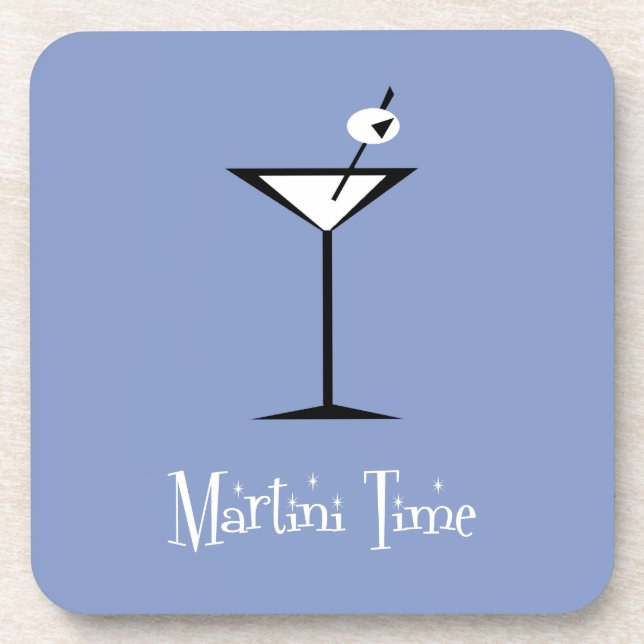 Porta-copo Retro Martini (Frente)
