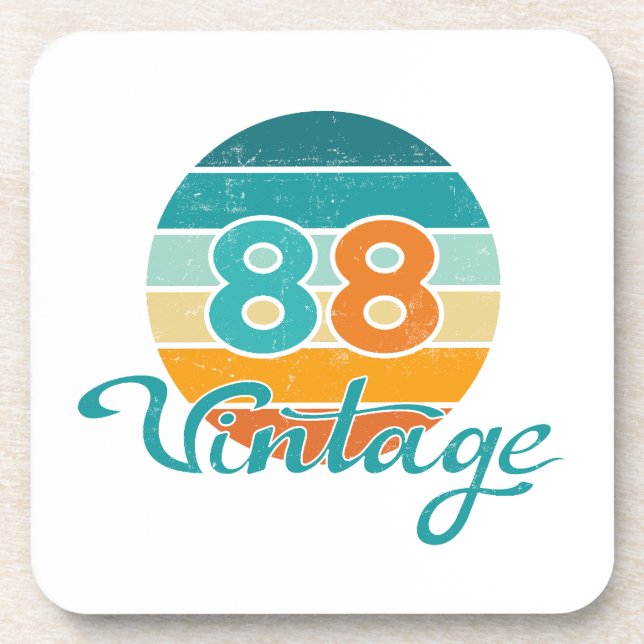 Porta-copo Retro Sunset 88 Vintage Distressed (Frente)