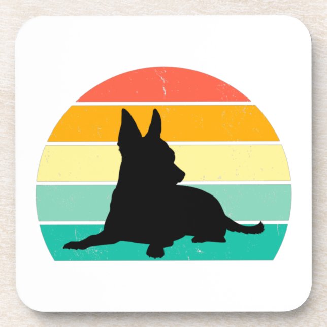 Porta-copo Retro Sunset Chihuahua (Frente)