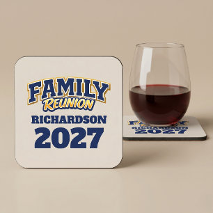 Porta-copo Reunião de Família Nome Personalizado Ano