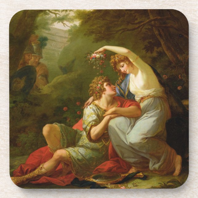 Porta-copo Rinaldo e Armida, 1771 (óleo em canvas) (Frente)