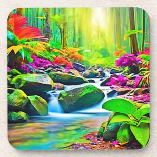 Porta-copo Rio da Floresta Tropical Vivid