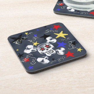 Porta-copo Rock-N-Roll Skull, portas copos
