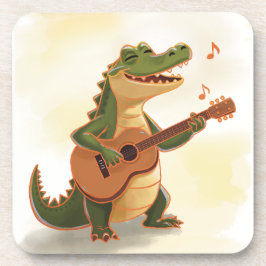 Porta-copo Rockin’ Crocodile with Guitar – Fun Cartoon Animal