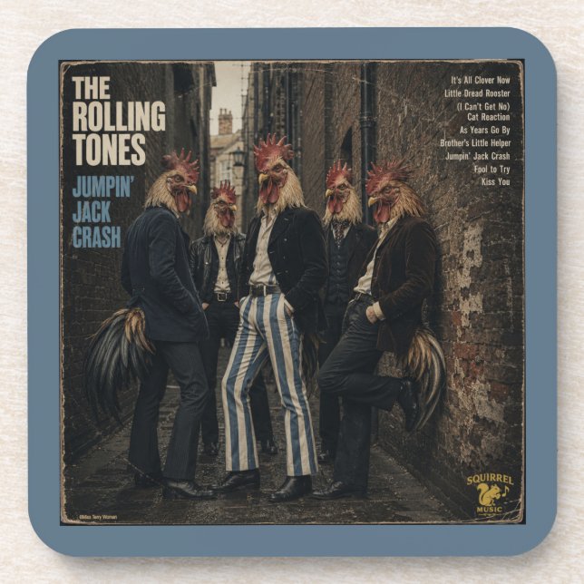 Porta-copo Rolling Tones: uma Paródia (Frente)