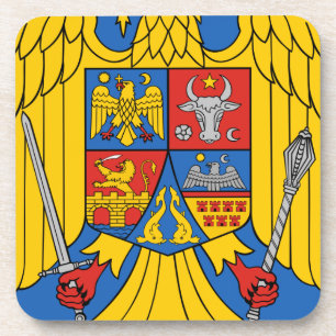 Porta-copo Romania - brasão. Emblema