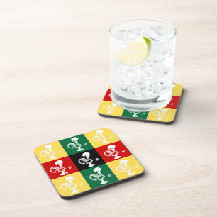 Porta-copo Rooster Português do Padrão Colorido de Barcelona