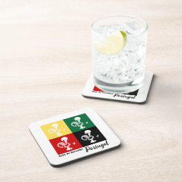 Porta-copo Rooster Português do Padrão Colorido de Barcelona