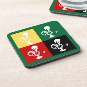 Porta-copo Rooster Português do Padrão Colorido de Barcelona