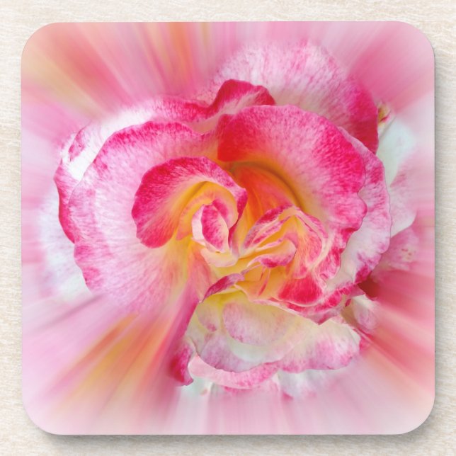 Porta-copo rosa amarela (Frente)