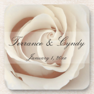 Porta-copo Rosa branca sorvete